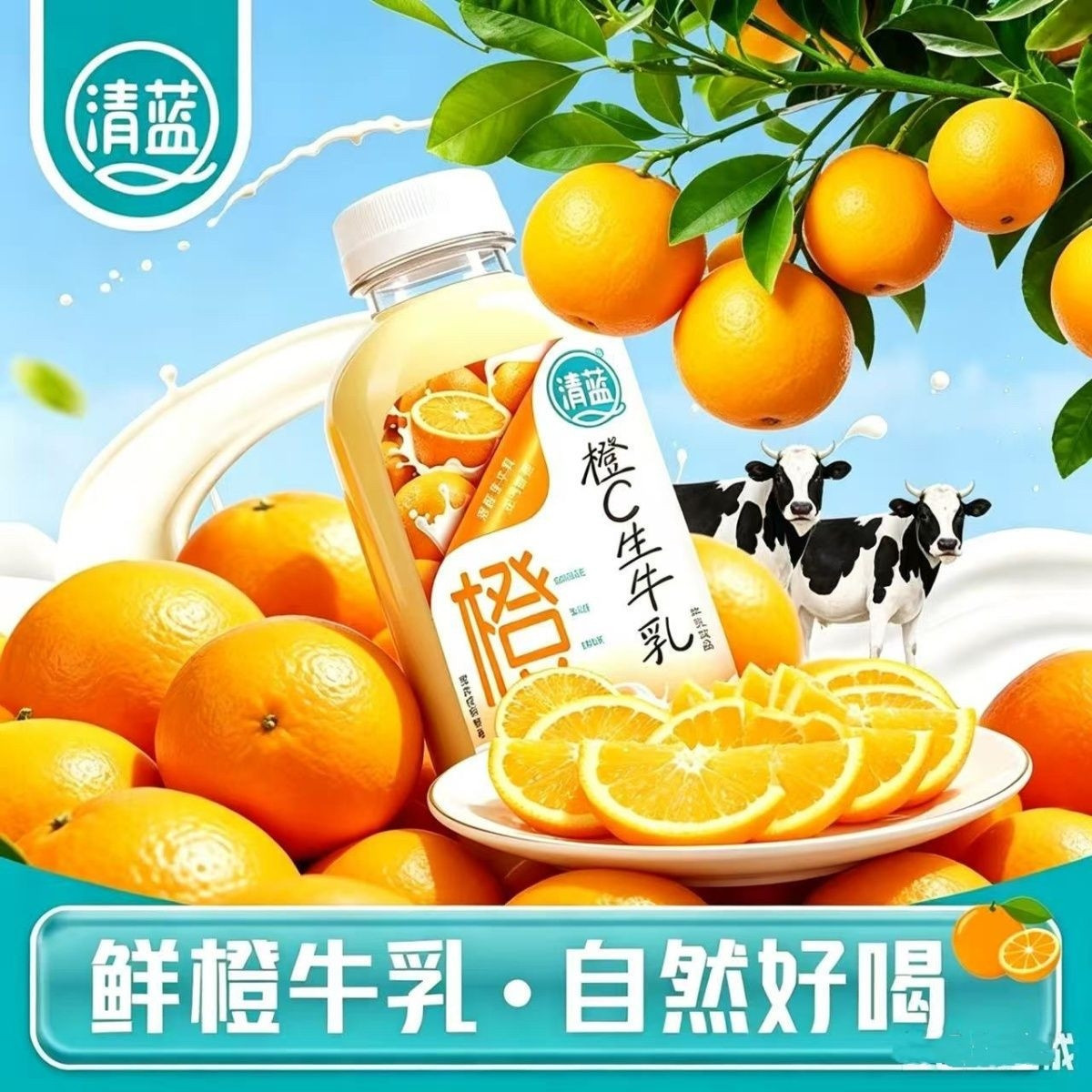橙C生牛乳338ml