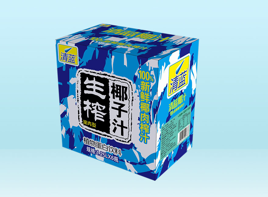 清蓝椰汁